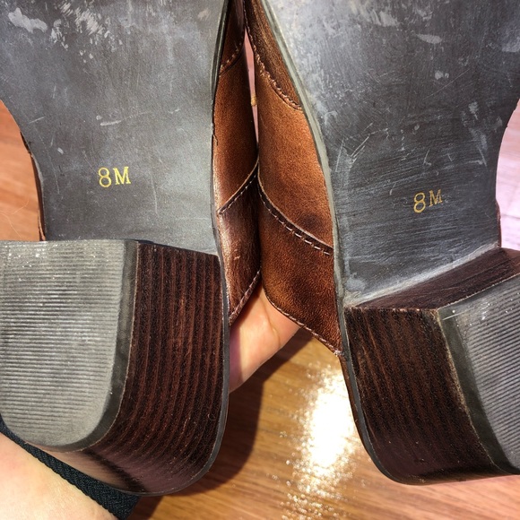 Rockin Leather Cowboy Mule Slides Handmade Sz 8 - Picture 4 of 4